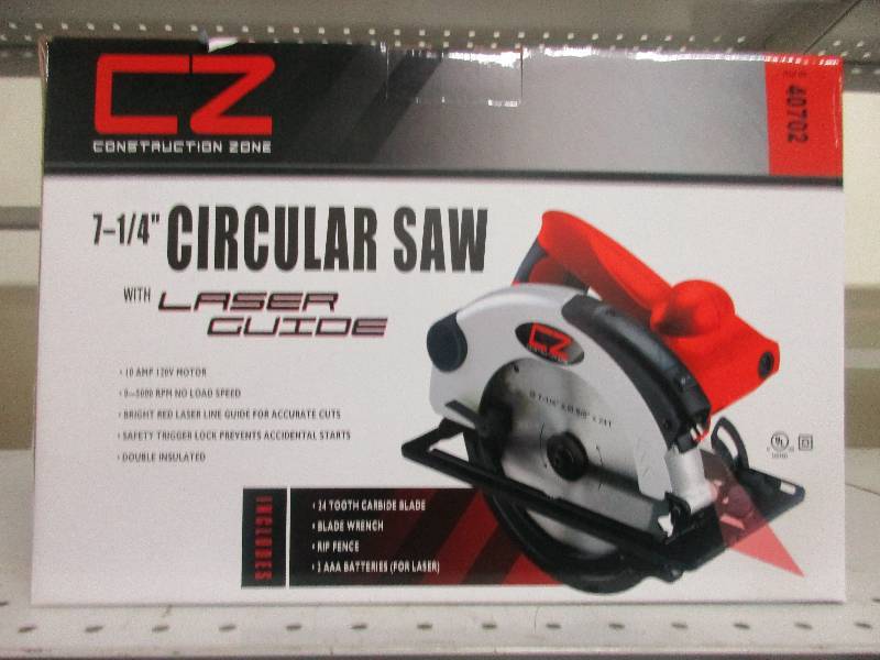 7.25 inch circular saw by construction zone