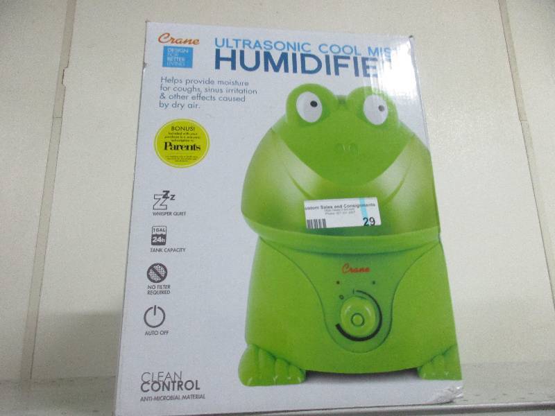 crane ultra sonic cool mist humidifier -frog