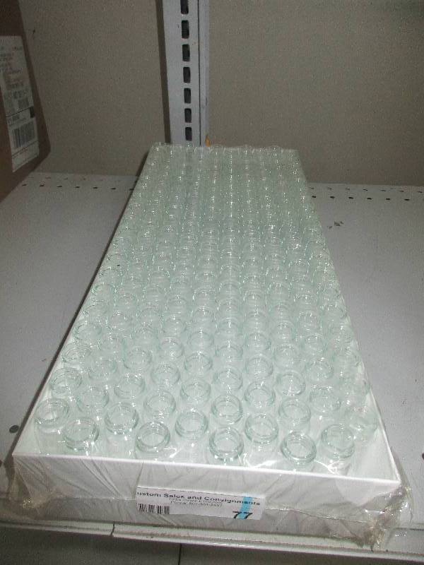 case of small glass tubes about 200
