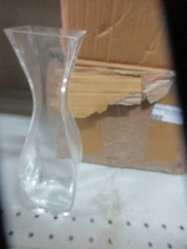 4 tall glass vases