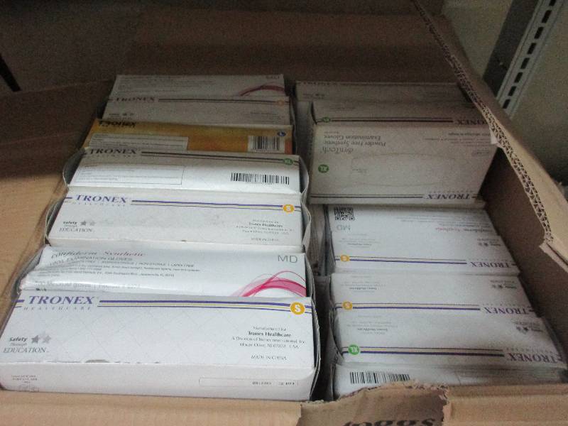 24 boxes of gloves assorted sizes