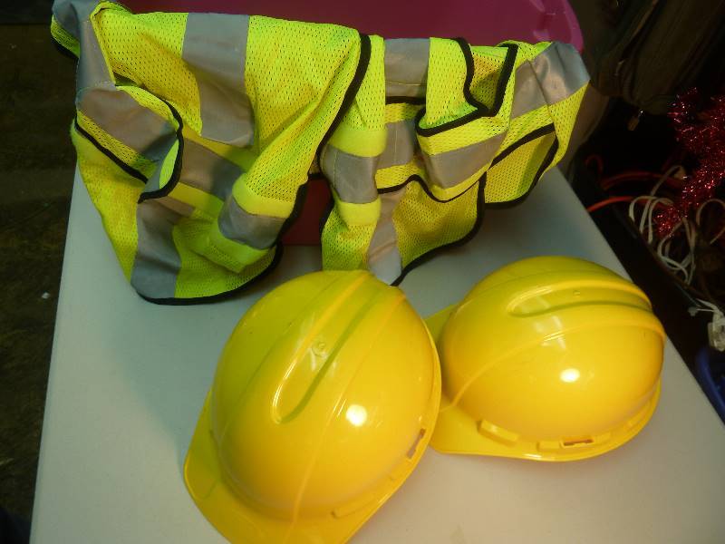 lot 136 image: Hard Hats and Safety Vest