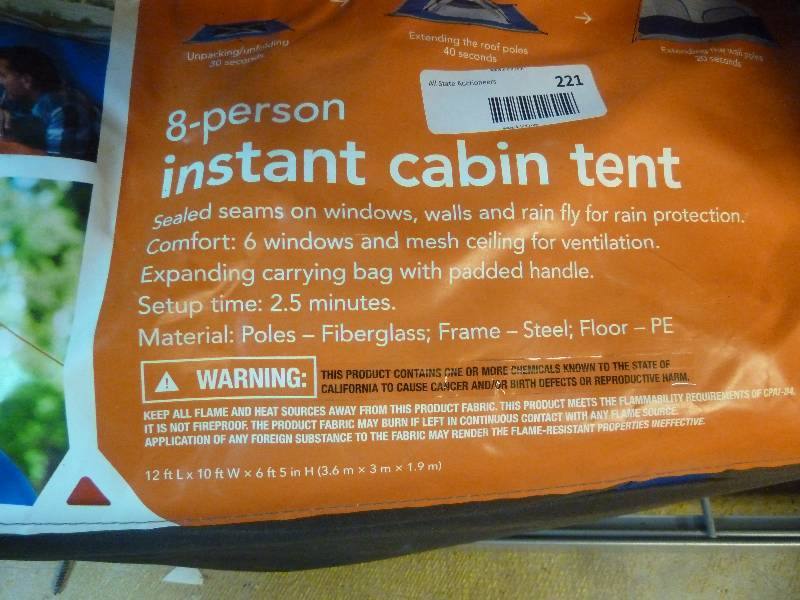 lot 221 image: Tent and Tarp