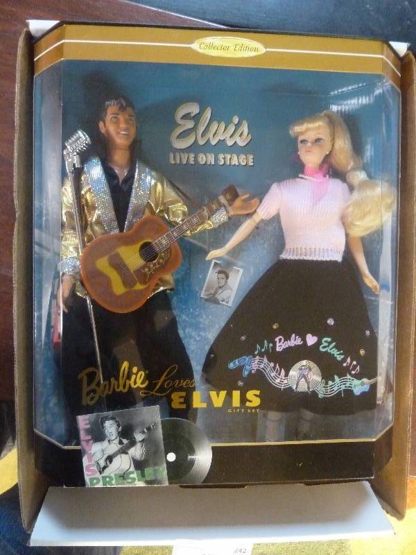 lot 242 image: Barbie Loves Elvis Dolls