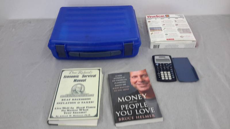 lot 21 image: Financial books and Suze Orman kit