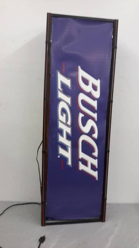 lot 28 image: Busch Light Beer sign