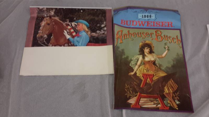 lot 34 image: 1966 Budweiser Girls, and print