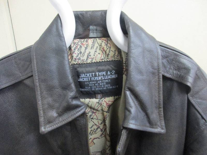 MENS Brown a-2 bommer jacket (medium) 26long