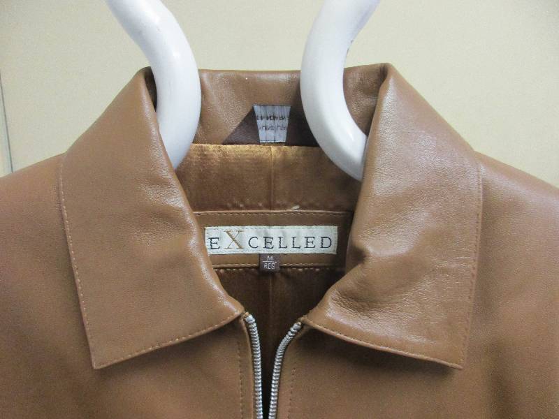 Excelled leather coat Tan dyed lam (x-large)