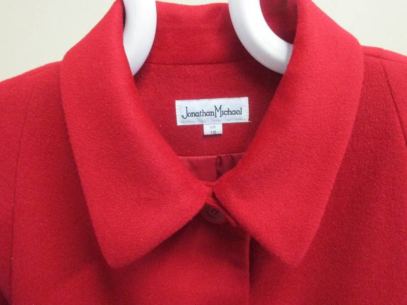 Forecaster Red wool coat (size 16)