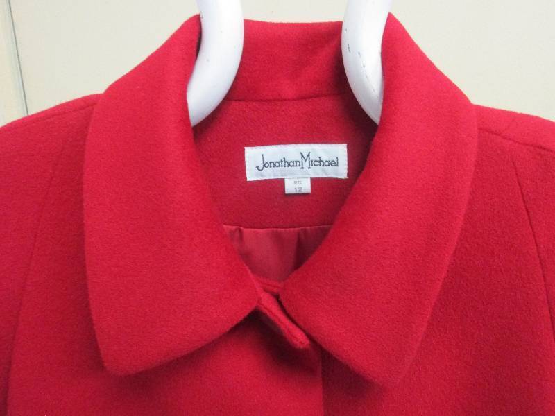 Forecaster red wool coat (size 12)