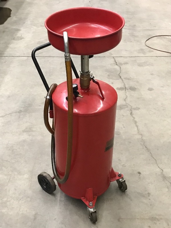 lot 7 image: Pittsburgh 20-Gallon Oil Lift Drain...