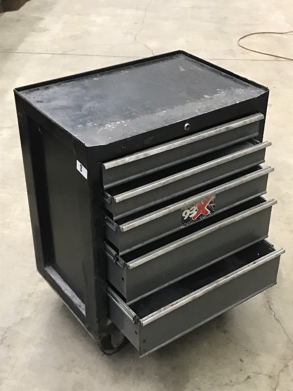 lot 8 image: 5-Drawer Rolling Tool Chest, No Key...