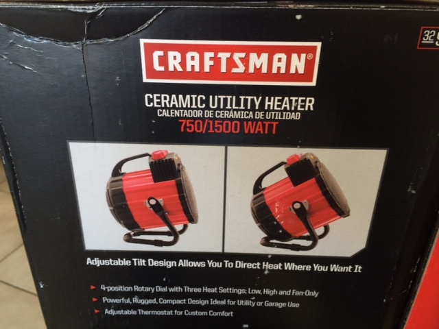 lot 27 image: Craftsman Ceramic Utility Heater