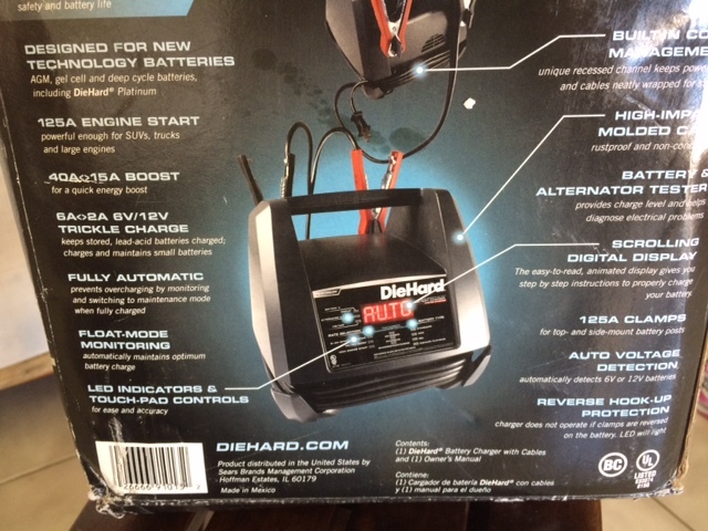 lot 80 image: Craftsman Diehard Battery Charger with Jumper Cables
