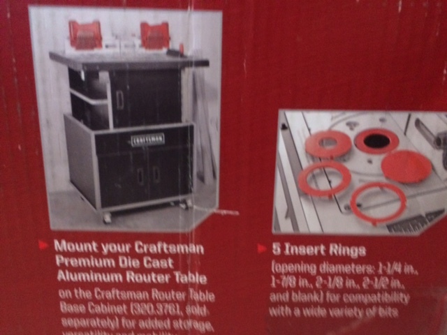 lot 1 image: Craftsman Premium Die Cast Router Table