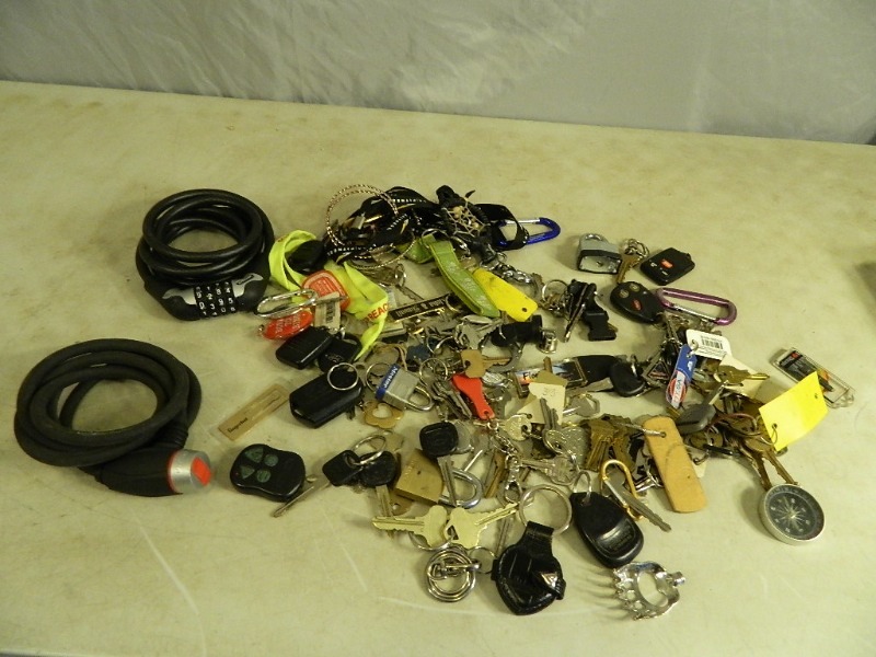 lot 28 image: Keys, Kechains, Locks, and More