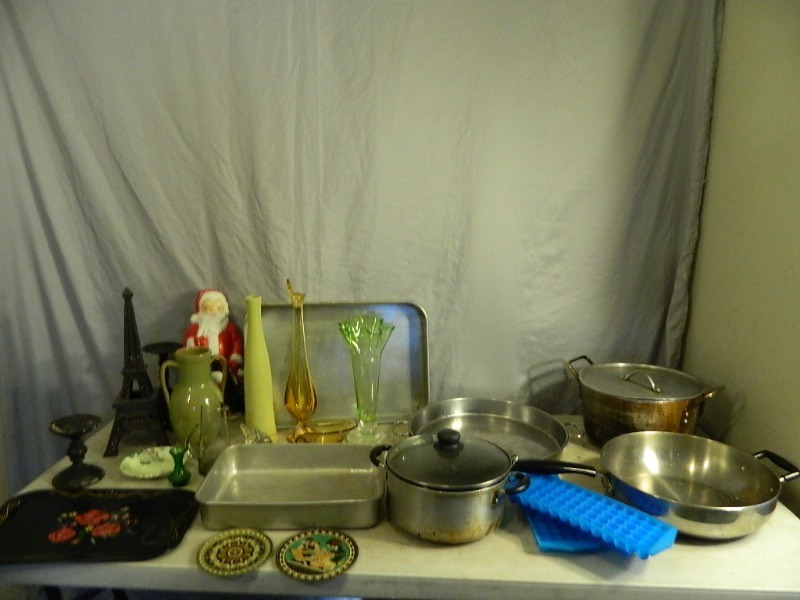 lot 129 image: Pots, Pans, Collectibles, and More