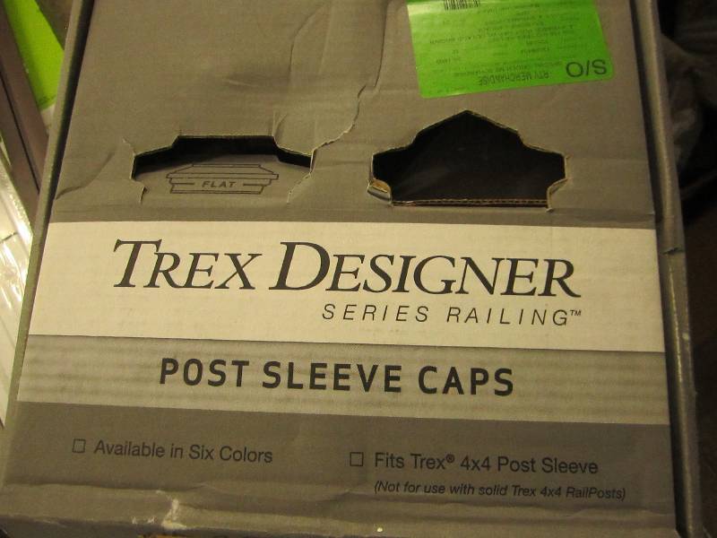 lot 19 image: 12 post sleeve caps 4x4 brown ...