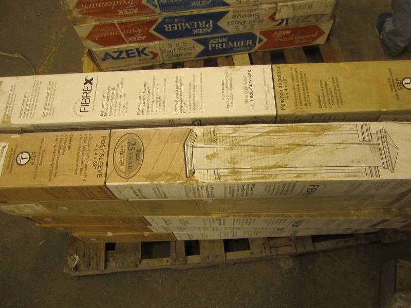 lot 28 image: lot of 12 trex 4x4x39 post sleeves ...