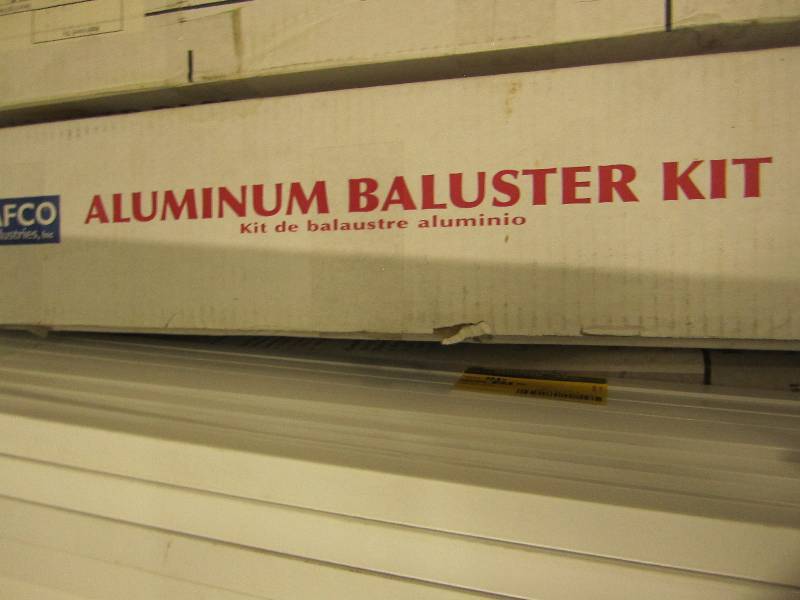 lot 37 image: 6 boxes of afco aluminum baluster k...