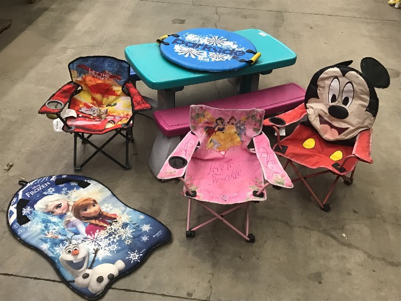 lot 8 image: Lot Of Fisher Price Picnic Table, ...