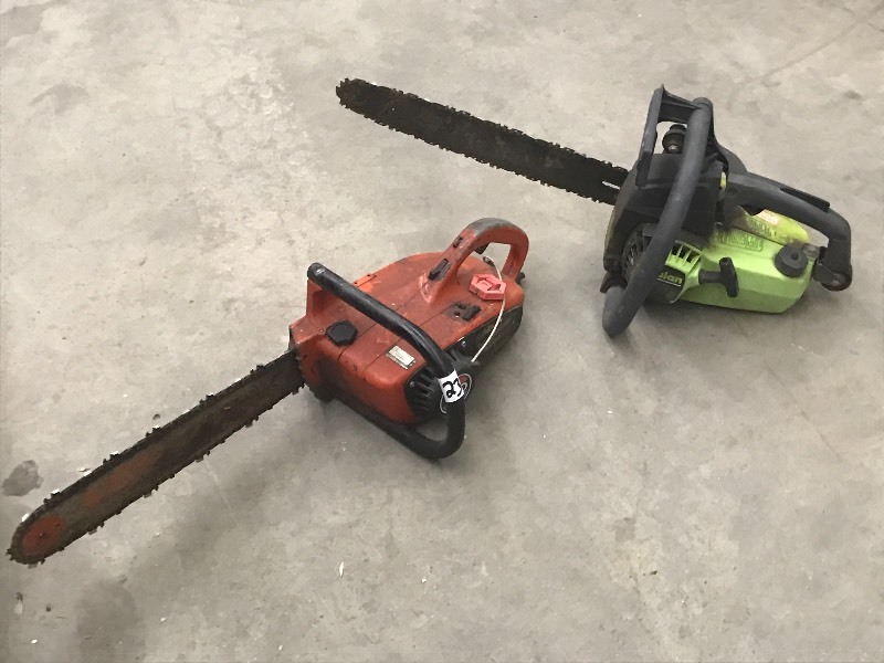 lot 23 image: (2) Chainsaws--Unknown Condition ...
