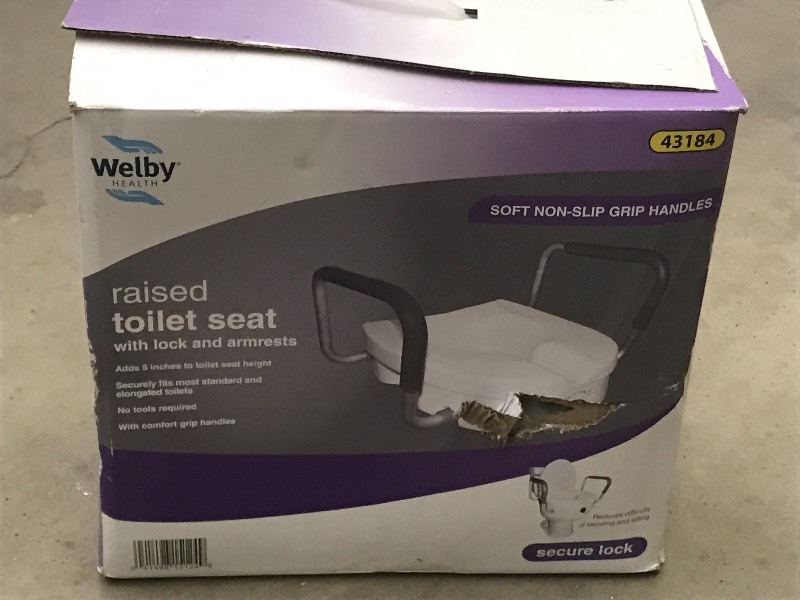 lot 25 image: Unused Welby Raised Toilet Seat ...