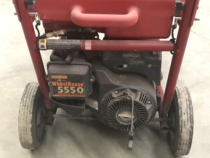 Generac Wheel Horse 5500 Watt Gener... | Loretto Equipment #326 | K-BID