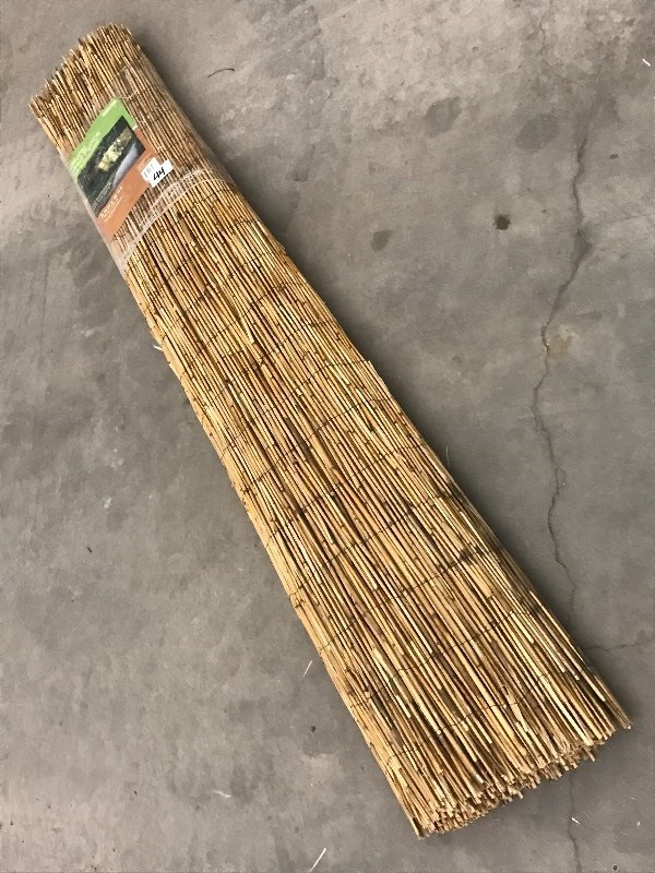 lot 44 image: Unused 6x15 Natural Reed Fence ...