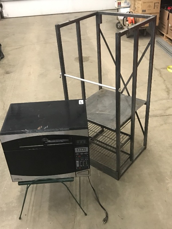 lot 47 image: Lot Of (2) Steel Racks & (1) Combi...