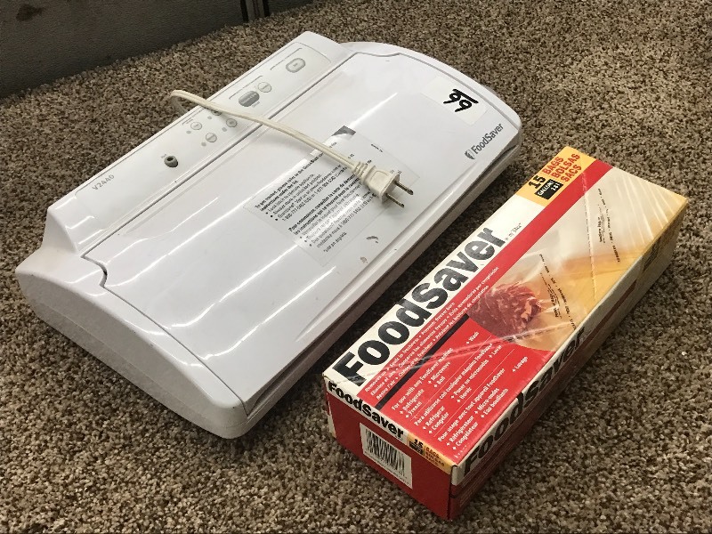 lot 66 image: FoodSaver V2440 With Box Of Bags ...