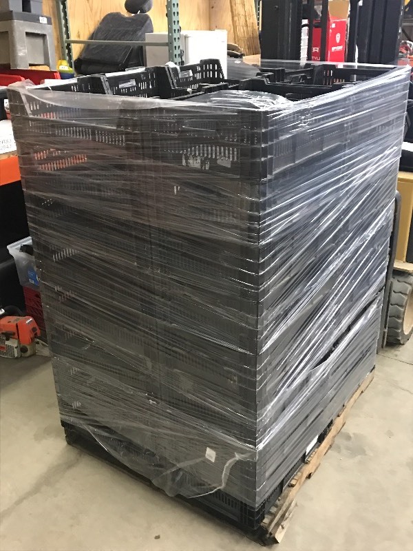 lot 88 image: Pallet Lot Of Stackable Plastic Bin...