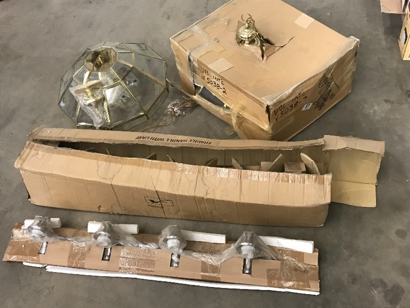 lot 87 image: Lot Of (3) Assorted Unused Light Fi...