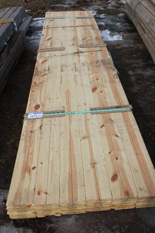 lot 1871 image: Lot of (54) 1x7x192in. Interlocking Boards