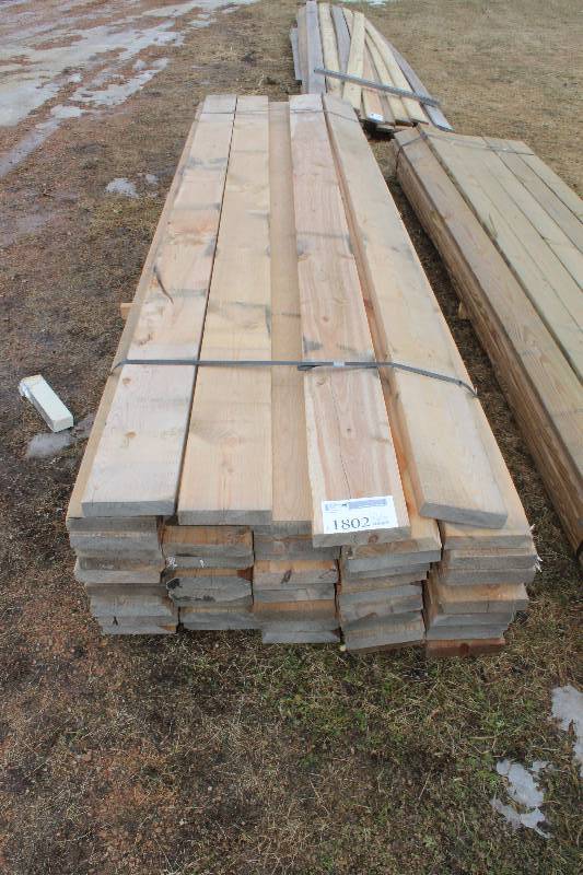 lot 1802 image: Lot of (40) 7.5x1.5x144in. Boards