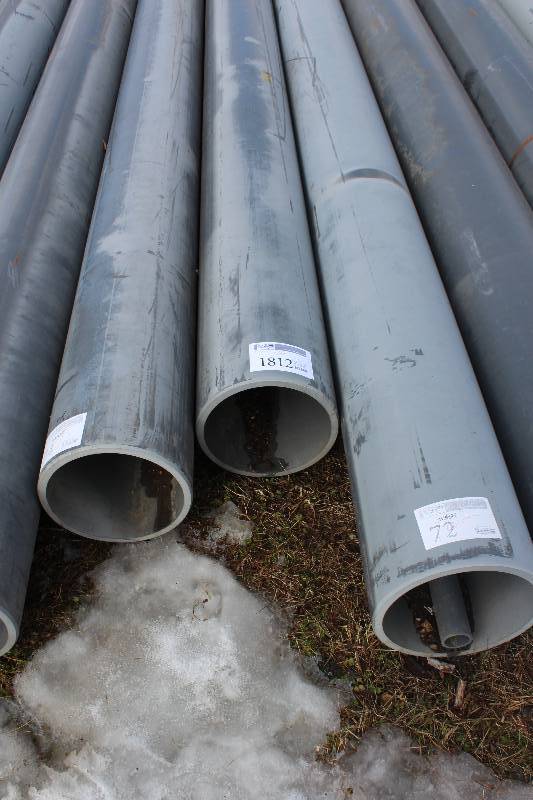 lot 1812 image: Lot of (3) PVC Pipe