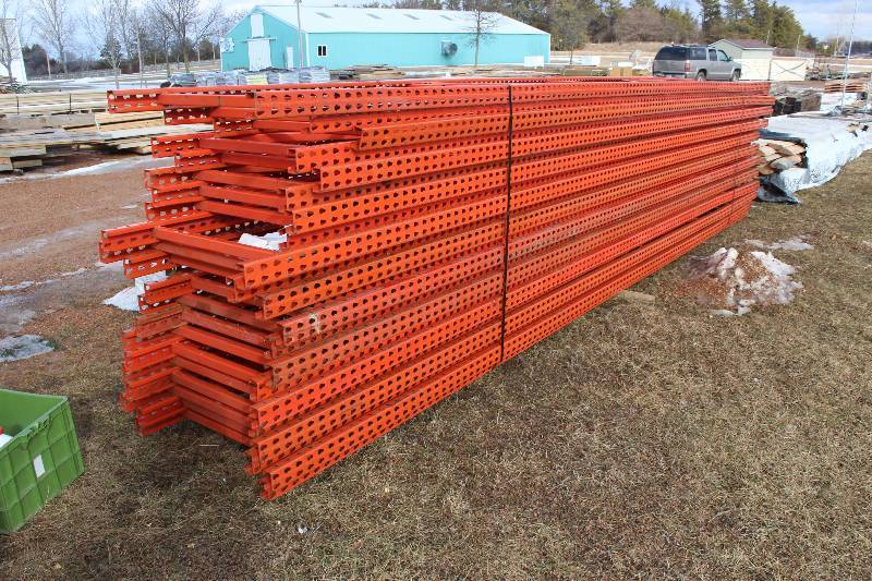 lot 1820 image: Lot of (22) Pallet Rack Uprights