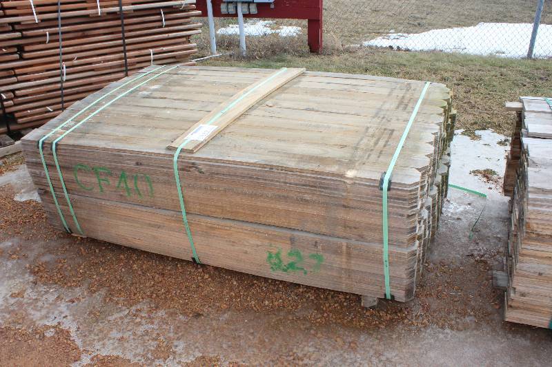 lot 1822 image: Lot of (360) 1 x 4 x 6 ft. Treated Dog Ear Fence