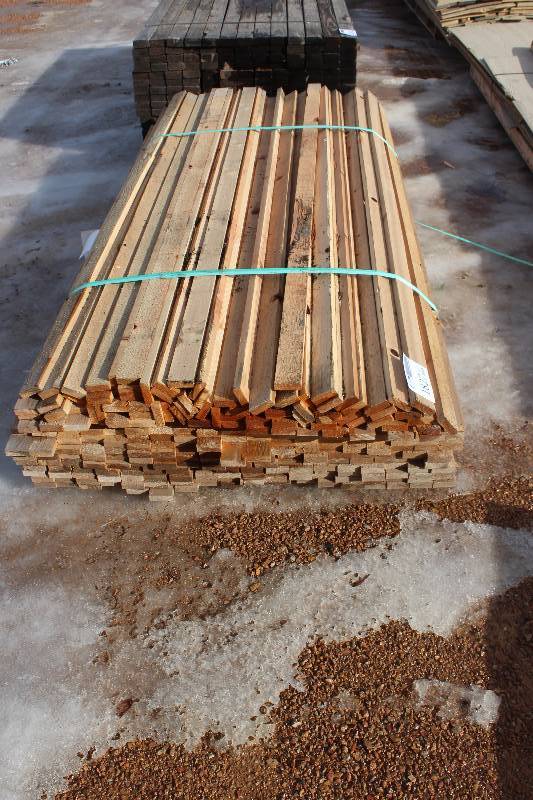lot 1827 image: Lot of (250) 1 x 3 Rough Cedar
