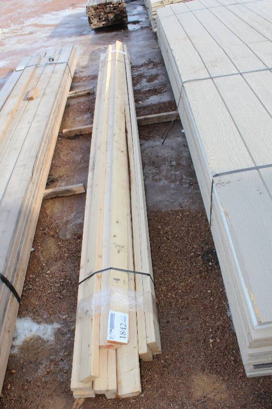 lot 1842 image: Lot of (15) 2x4x144in. Boards