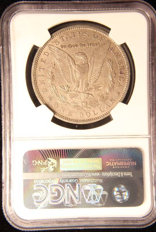 1896-O MORGAN SILVER DOLLAR AU53 NGC