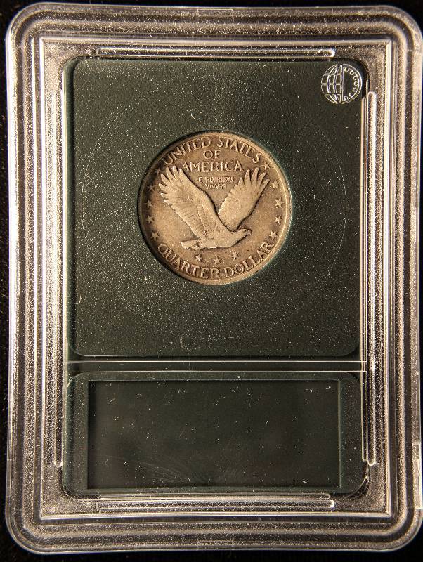 1917 TYPE II STANDING LIBERTY SILVER QUARTER VF