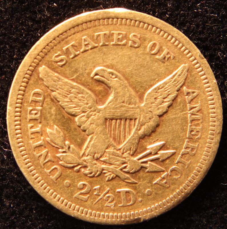 1851 $2.50 GOLD LIBERTY XF DETAILS