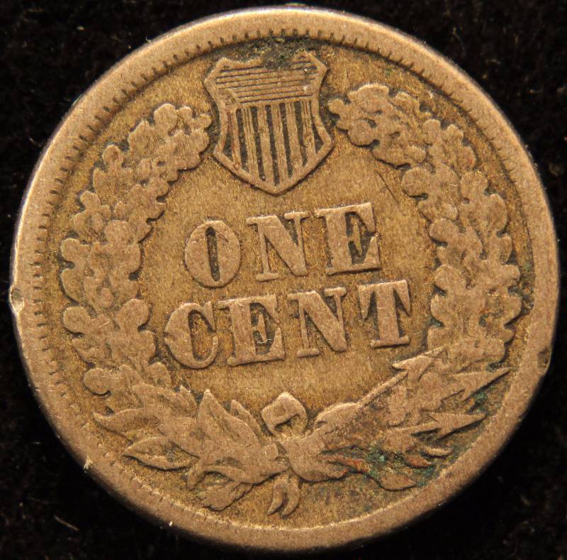 1860 COPPER NICKEL INDIAN HEAD CENT FINE