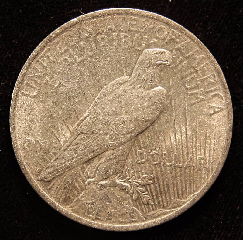 1923 PEACE SILVER DOLLAR AU