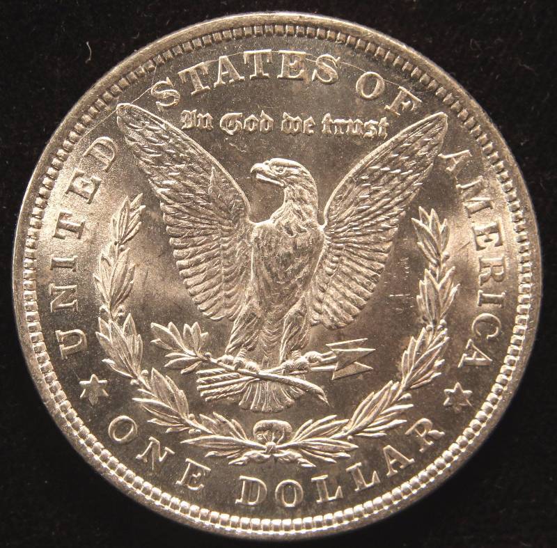 1921 MORGAN SILVER DOLLAR SHARP BU
