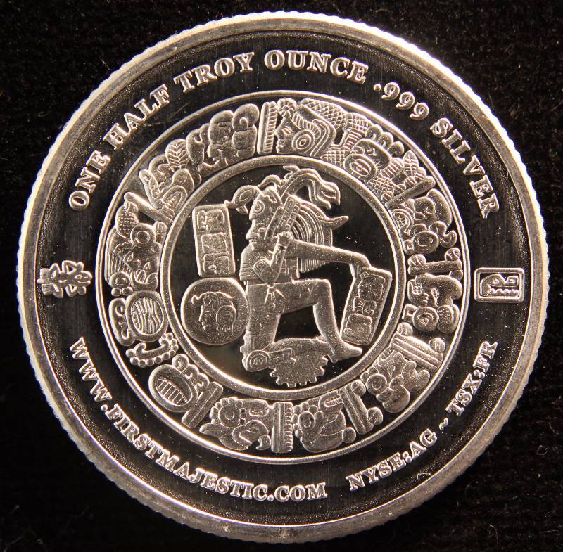 12 TROY OZ. .999 FINE SILVER 2015 FIRST MAJESTIC ROUND