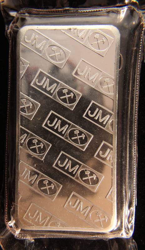 10 TROY OZ. .999 FINE SILVER BAR JOHNSON MATTHEY SEALED