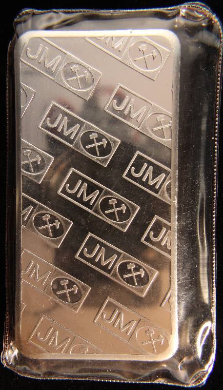 10 TROY OZ. .999 FINE SILVER BAR JOHNSON MATTHEY SEALED